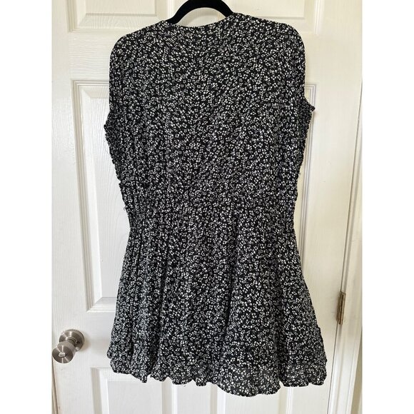 Free People One Fine Day Floral Babydoll Swing Mini Dress Size Medium - Picture 14 of 14